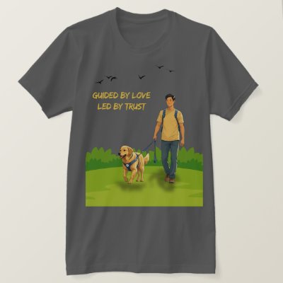 Guided by Love – Guide Dog Support Design for Adul T-Shirt