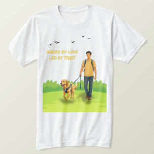 Guided by Love – Guide Dog Support Design for Adul T-Shirt