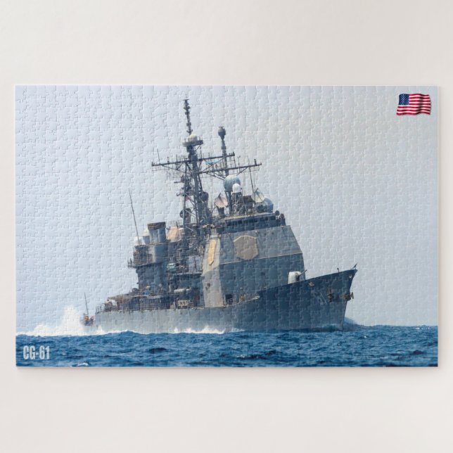 GUIDED-MISSILE CRUISER – CG-61 (20x30 INCH) Jigsaw Puzzle (Horizontal)