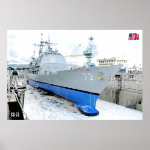 GUIDED-MISSILE CRUISER – CG-73 POSTER