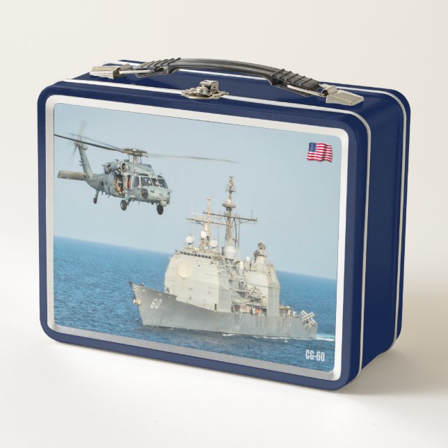GUIDED-MISSILE CRUISER – CG METAL LUNCH BOX (Front)