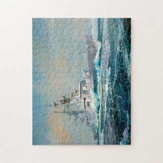 Guided Missile Cruiser USS Leahy (CG 16) Jigsaw Puzzle