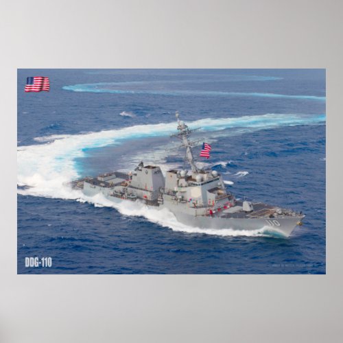 GUIDED_MISSILE DESTROYER  DDG_110 POSTER