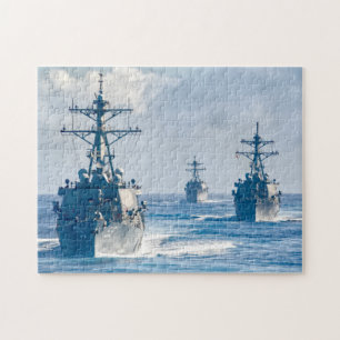 GUIDED-MISSILE DESTROYER – DDG-59 (11x14 INCH) Jigsaw Puzzle