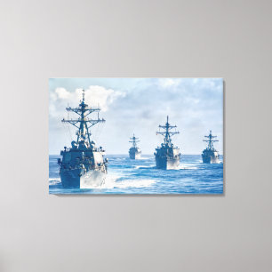 GUIDED-MISSILE DESTROYER – DDG-59 24x36 Canvas Print