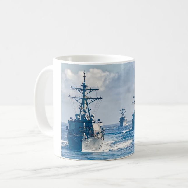 GUIDED-MISSILE DESTROYER – DDG-59 Mug (Front Left)