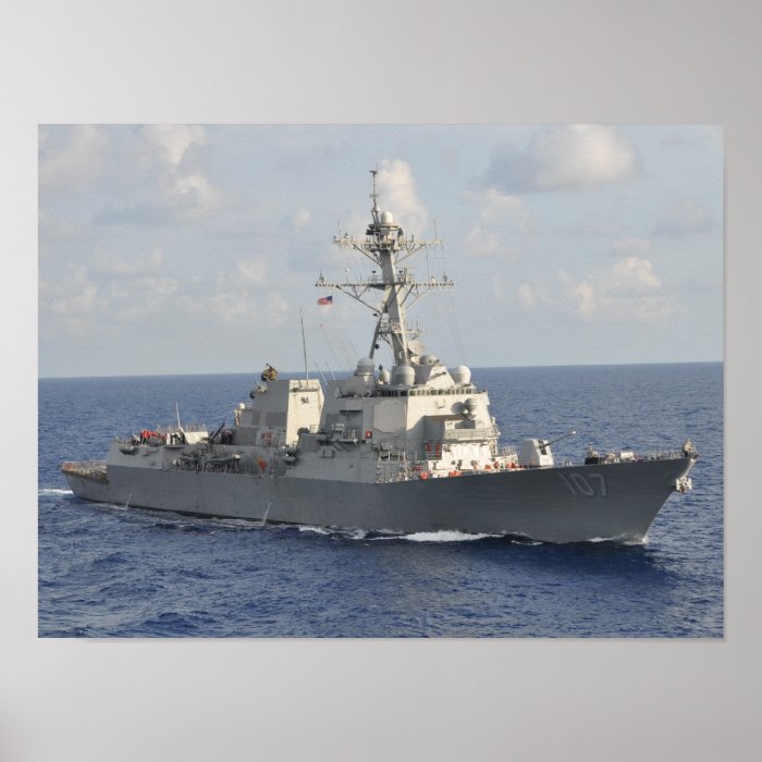 Guided Missile Destroyer USS Gravely (DDG 107) Posters