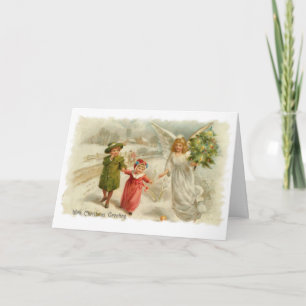 Guiding  Angel Holiday Card