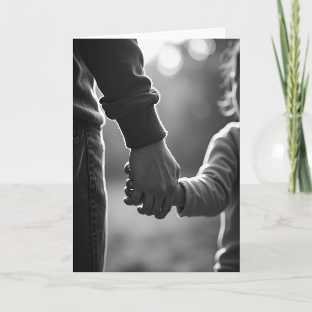 Guiding Fathers Day Grasp Card (Front)