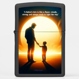 Guiding Flame – Father & Child Sunset Zippo Lighter