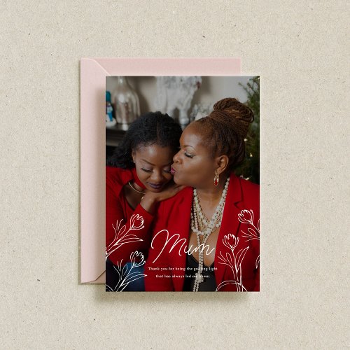 Guiding Light Mothers Day Photo Flat Card