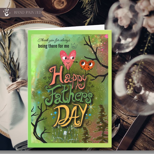 Guiding Star Whimsical Heart Father's Day Card (Guiding Star Whimsical Heart Father's Day Card)
