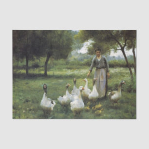 Guiding the Geese by Therese Cotard-Dupre Tissue Paper