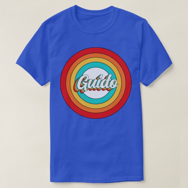 Guido Name Shirt Vintage Guido Circle (Design Front)