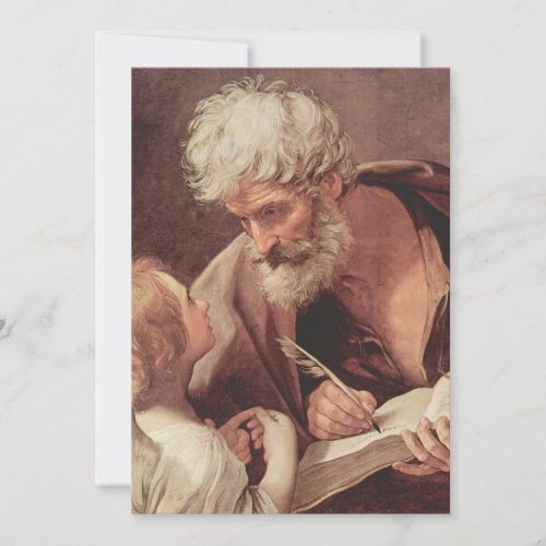 Guido Reni _ Saint Matthew the Evangelist and an A Invitation