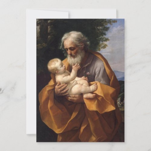 Guido Reni _ St Joseph with Infant Christ in his A Invitation