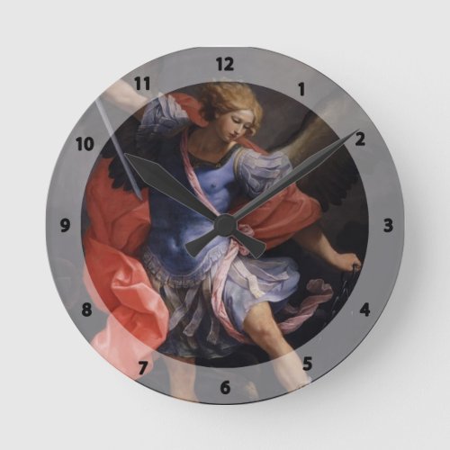 Guido Reni_ The Archangel Michael defeating Satan Round Clock