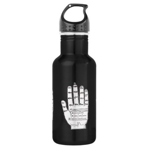 Guidonian Hand Medieval Music Theory Water Bottle