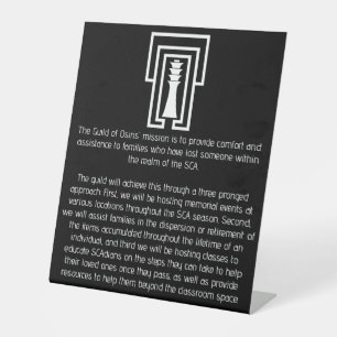 Guild of Osiris Pedestal Sign