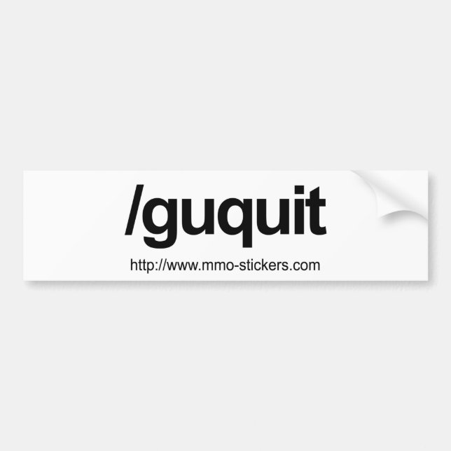 Guild quit bumper sticker (Front)