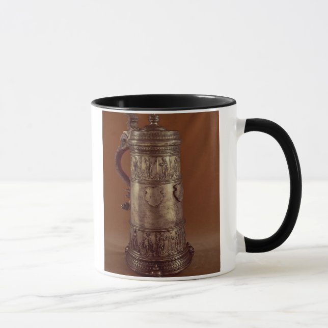 Guild tankard, silvered pewter, 1564 mug (Right)