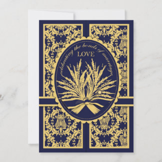 Guilded Summer Wedding Invitation Card