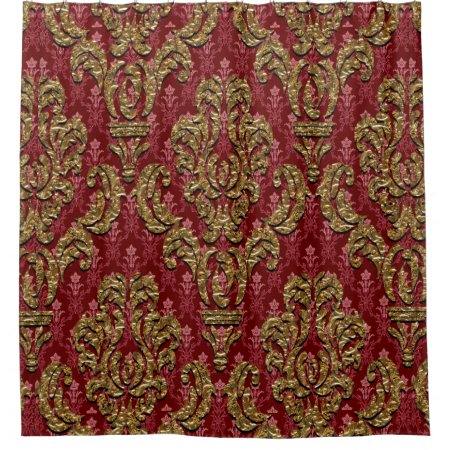 Guildhall Hannah Ultra Chic Damask Shower Curtain