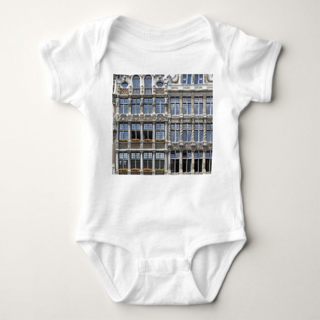 Guildhall Windows, Grote Markt, Brussels. Baby Bodysuit (Front)