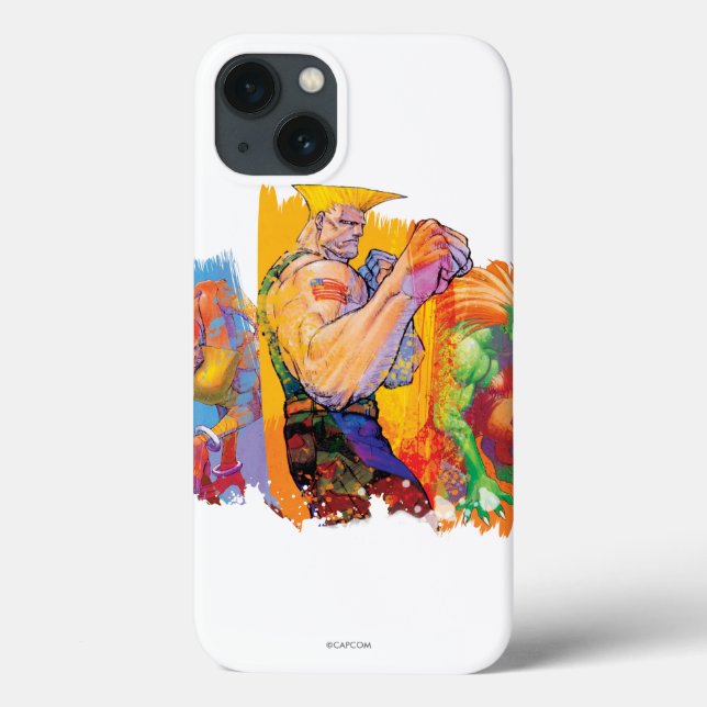 Guile, Blanka & Dhalsim 2 Case-Mate iPhone Case (Back)