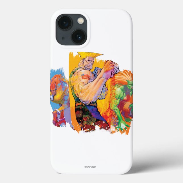Guile, Blanka & Dhalsim 2 Case-Mate iPhone Case (Back)