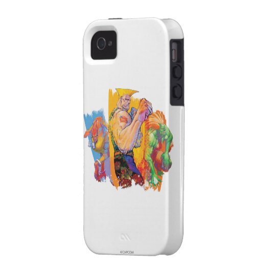Guile, Blanka & Dhalsim 2 Case-Mate iPhone Case (Back Left)
