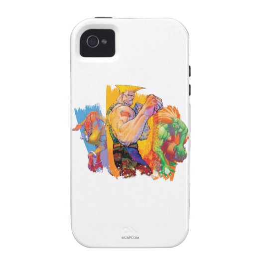 Guile, Blanka & Dhalsim 2 Case-Mate iPhone Case (Back)