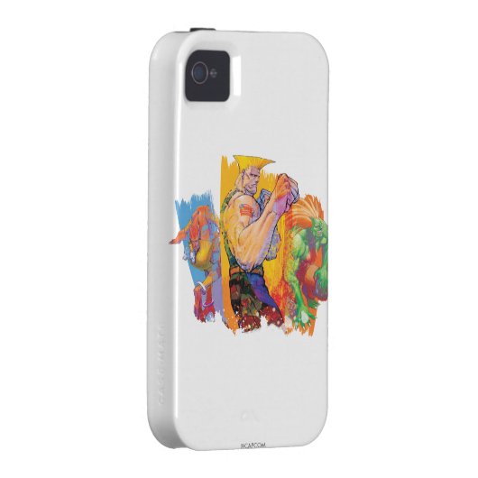 Guile, Blanka & Dhalsim 2 Case-Mate iPhone Case (Back/Right)