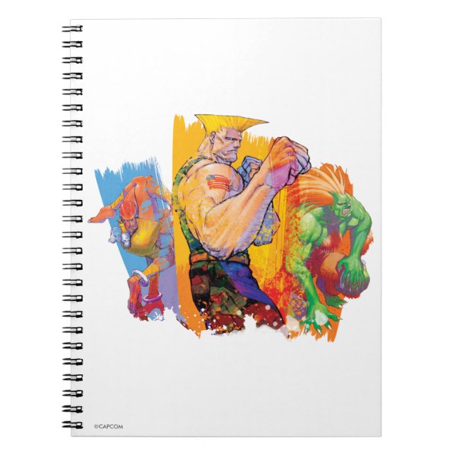 Guile, Blanka & Dhalsim 2 Notebook (Front)