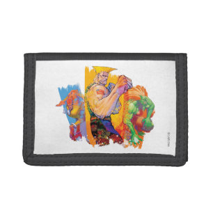 Guile, Blanka & Dhalsim 2 Trifold Wallet