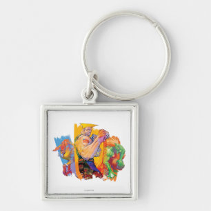 Guile, Blanka & Dhalsim Keychain