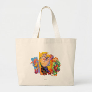 Guile, Blanka & Dhalsim Large Tote Bag