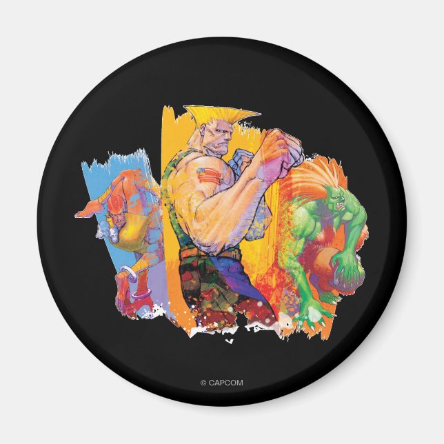 Guile, Blanka & Dhalsim Magnet (Front)