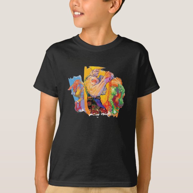 Guile, Blanka & Dhalsim T-Shirt (Front)