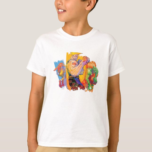 Guile, Blanka & Dhalsim T-Shirt (Front)