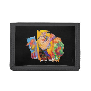 Guile, Blanka & Dhalsim Tri-fold Wallet