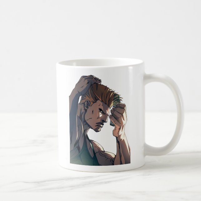 Guile Combing Hair Coffee Mug (Right)