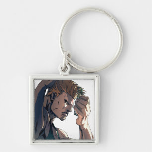 Guile Combing Hair Keychain