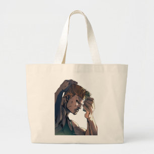 Guile Combing Hair Large Tote Bag