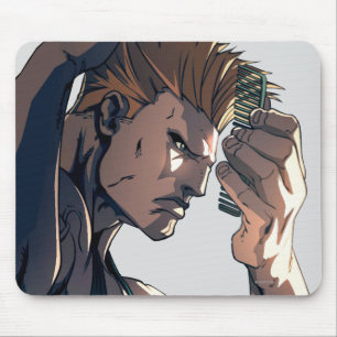 Guile Combing Hair Mouse Pad
