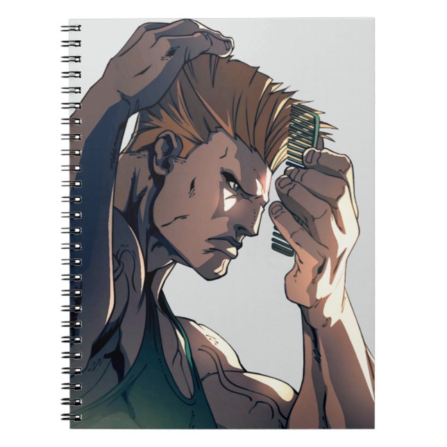 Guile Combing Hair Notebook (Front)