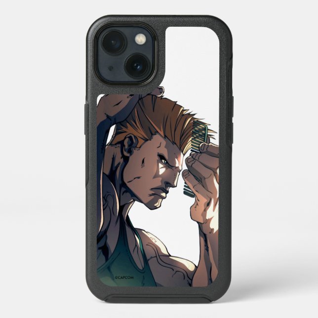 Guile Combing Hair Otterbox iPhone Case (Back)