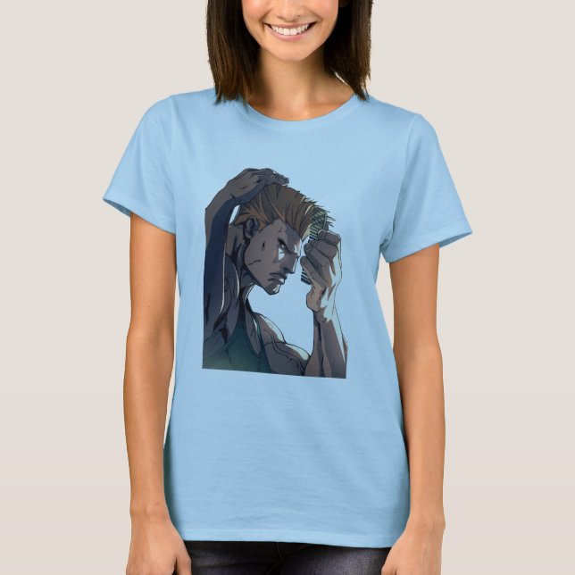Guile Combing Hair T-Shirt (Front)