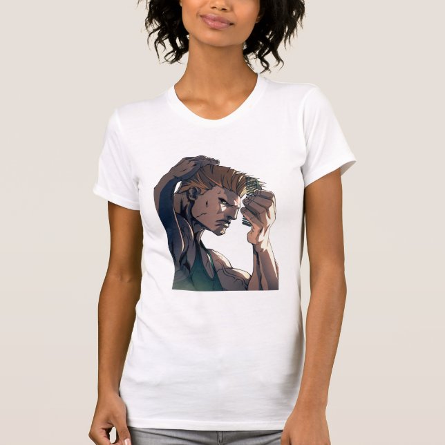 Guile Combing Hair T-Shirt (Front)