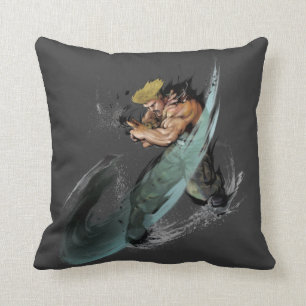 Guile Sonic Boom Throw Pillow